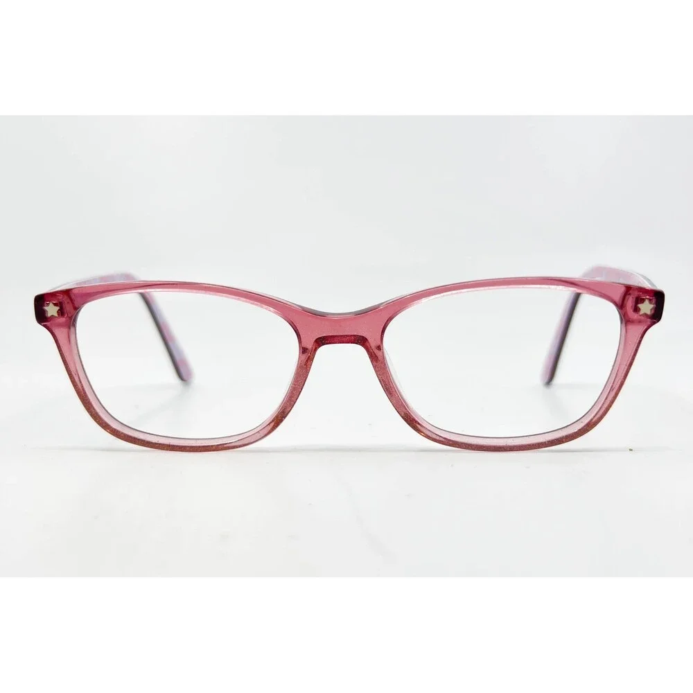 Pez Eyewear P12002 Glasses Kids Crystal Pink Floral Star Accents 48-16-125